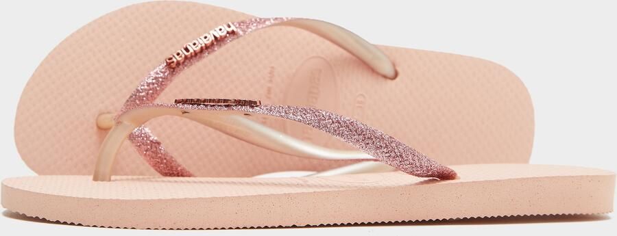 Havaianas Slim Glitter Flip Flops Dames Roze- Dames Roze - Foto 5