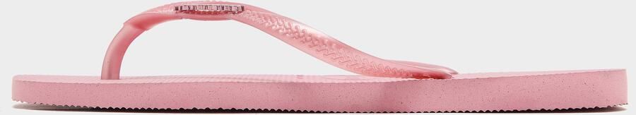Havaianas Slim Square Logo Metallic Flip Flops Dames Roze- Dames Roze