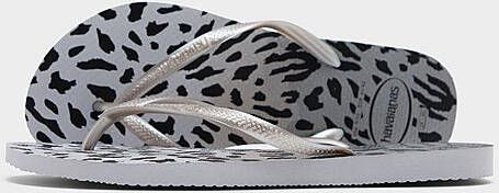 Havaianas Slim Animal Print Flip Flops Dames Grey- Dames Grey