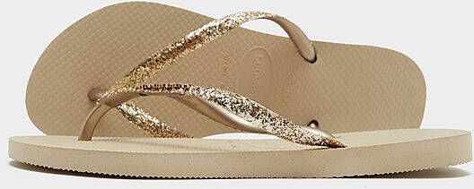 Havaianas Slim Glitter Flip Flops Dames Brown- Dames Brown