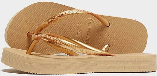 Havaianas Slim Platform Teenslippers Dames Gold- Dames