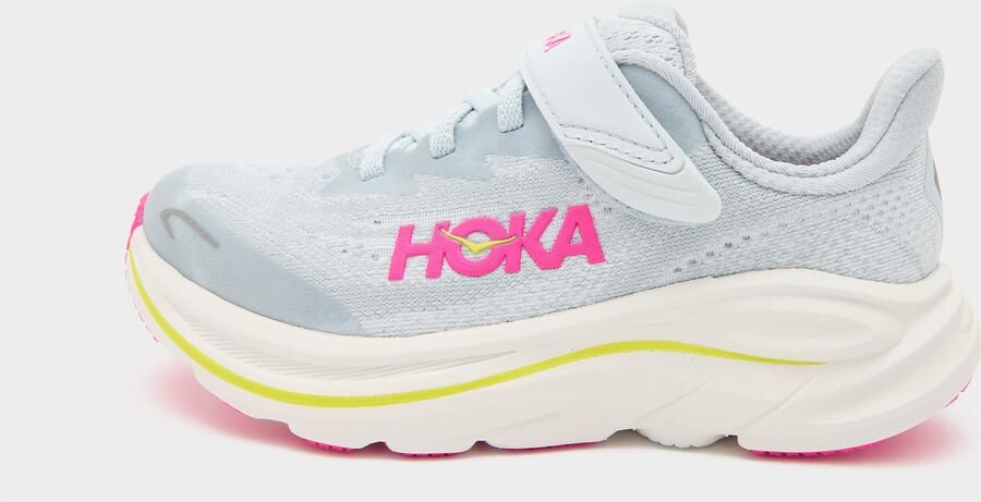 HOKA Kid's Clifton 10 Little Hardloopschoenen overcast neon dragonfruit - Foto 2