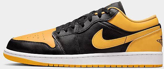 Jordan Herenschoenen Air 1 Low Black White Yellow Ochre- Heren Black White Yellow Ochre