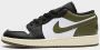 Jordan Air 1 Low Junior Black Medium Olive White Black Medium Olive White - Thumbnail 2