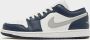 Jordan Air 1 Low White Midnight Navy Wolf Grey- Heren White Midnight Navy Wolf Grey - Thumbnail 2