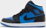 Nike Air Jordan 1 Mid GS Black Royal Blue - Thumbnail 2