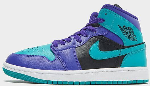 Jordan Wmns Air 1 Mid Dark Concord New Emerald Black White Schoenmaat 36 1 2 Sneakers BQ6472 502 - Foto 4