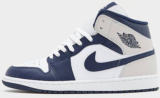 Jordan Air 1 Mid Heren White- Heren White