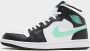 Jordan 1 Nike Air Mid Green Glow Sneakers Mannen Wit Zwart Green Glow Doos zonder deksel - Thumbnail 2