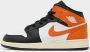 Jordan 1 Mid (GS) unisex Basketball zwart Schoenen - Thumbnail 1