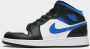 Nike Air Jordan 1 Mid (GS) White Racer Blue-Black - Thumbnail 2