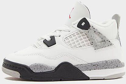 Jordan Air 4 Retro OG "White Ce t" (TD) Basketball in wit formaten: 19.5
