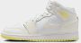 Jordan Air 1 Mid Junior Sail White Light Laser Orange Sail White Light Laser Orange - Thumbnail 2