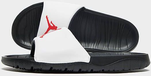 Jordan Break Slipper Black White University Red