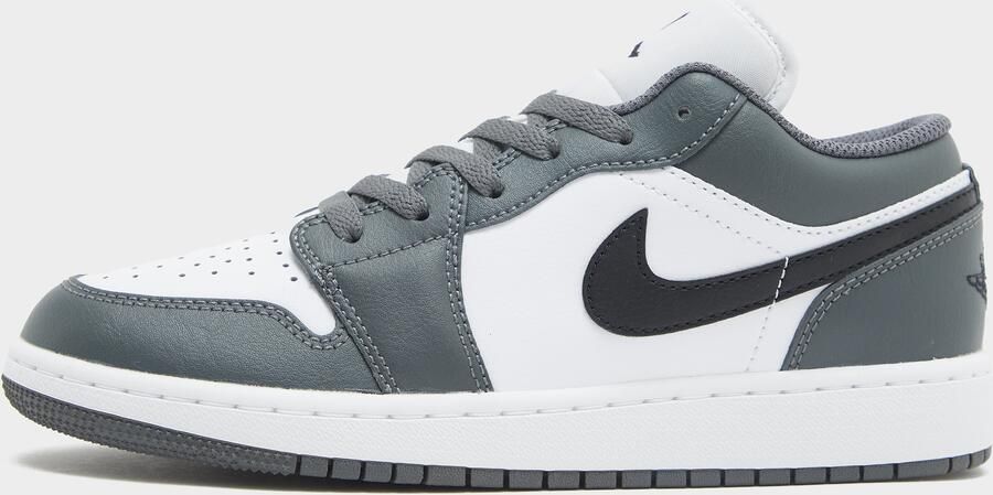 Air Jordan Nike 1 Low GS Grijs Wit Zwart Sneakers Unisex Doos Zonder Deksel - Foto 3