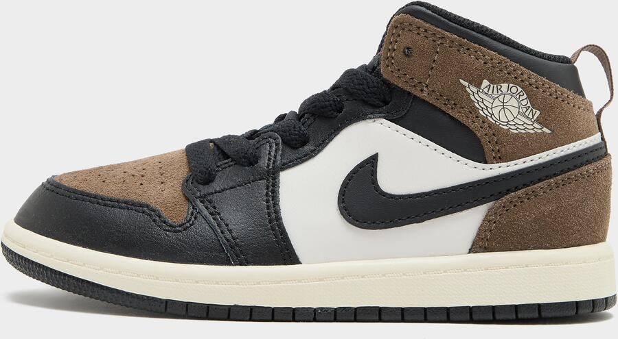 Jordan Air 1 Mid Children Zwart
