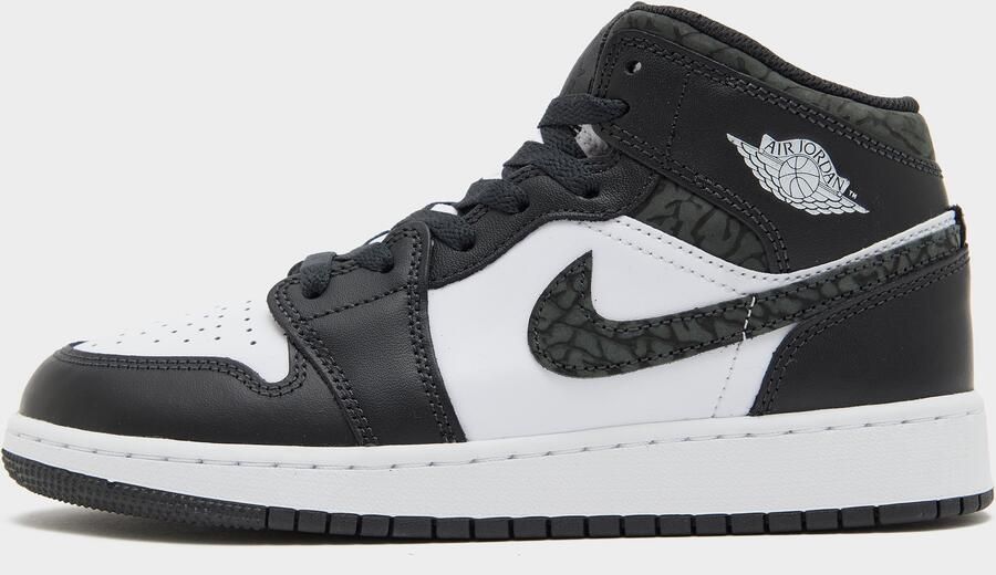 Nike Air Jordan 1 Mid SE GS 'Panda Elephant' FB9909-001 PANDA Zwart Wit Schoenen - Foto 2