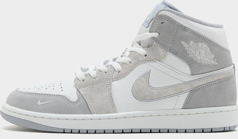 Jordan Air 1 Mid Wit- Heren Wit