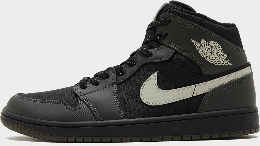 Jordan Air 1 Mid Zwart- Heren Zwart