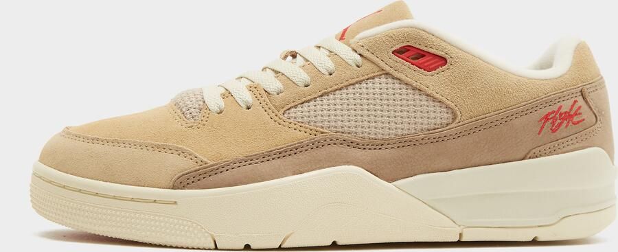 Jordan Flight Court Bruin Beige Rood Sneakers Unisex Doos Zonder Deksel - Foto 3