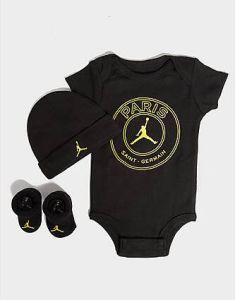 Jordan Paris Saint Germain 3-Piece Bootie Set Black Kind