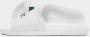 Lacoste Croco Slide Wht Grn Schoenmaat 44 1 2 Slides & sandalen 37CMA0018 - Thumbnail 4