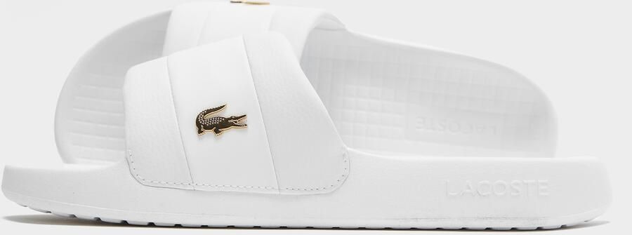 Lacoste Serve Pin Slides Wit- Heren Wit