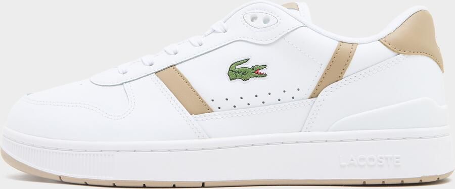 Lacoste T-Clip Leather Wit- Heren Wit