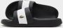 Lacoste Serve Pin Slides Black- Heren Black - Thumbnail 1