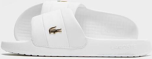 Lacoste Serve Pin Slides White- Heren White