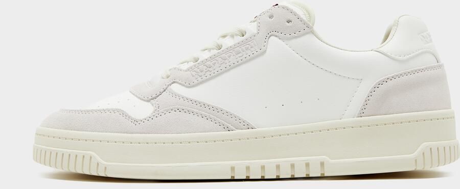 Napapijri Crux Leather Wit- Heren Wit