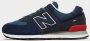 New Balance Classic 574 Heren Sneakers Sportschoenen schoenen Navy Blauw ML574EAE - Thumbnail 5