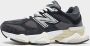 New Balance Zwarte Sneakers Aanbevolen Logo Suède Canvas Rubberen Zool Black - Thumbnail 5