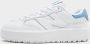 New Balance 302 leren sneakers wit lichtblauw - Thumbnail 4