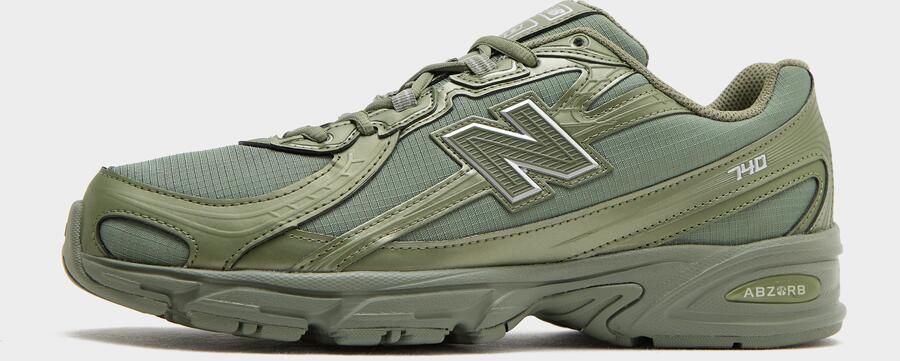 New Balance Bruine Tech Stof Sneakers Ronde Neus - Foto 7