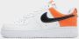 Nike Air Force 1 '07 White Brilliant Orange Black - Thumbnail 2