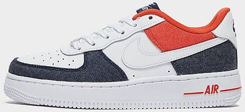 Nike Air Force 1 LV8 Kinderschoen White Midnight Navy Chile Red White - Foto 3