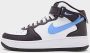 Nike Air Force 1 Mid Junior Burgundy Ash White Royal Pulse Kind Burgundy Ash White Royal Pulse - Thumbnail 2