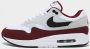 Nike Air Max 1 White Dark Team Red Pure Platinum Black- White Dark Team Red Pure Platinum Black - Thumbnail 2