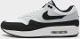 Nike Air Max 1 White Pure Platinum Black- Heren White Pure Platinum Black - Thumbnail 14