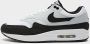 Nike Air Max 1 White Pure Platinum Black- Heren White Pure Platinum Black - Thumbnail 2