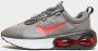 Nike Air Max 2021 Junior Flat Pewter Medium Ash White Siren Red Kind - Thumbnail 2