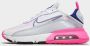 Nike Air Max 2090 Damesschoen White Pink Blast Pure Platinum Concord Dames - Thumbnail 3