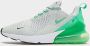 Nike Air Max 270 Light Silver Green Shock Sneakers Unisex Doos Zonder Deksel - Thumbnail 2