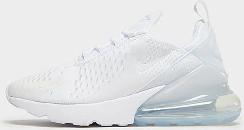 Nike Air Max 270 Older Kids' Shoe White Metallic Silver White Metallic Silver White - Foto 1