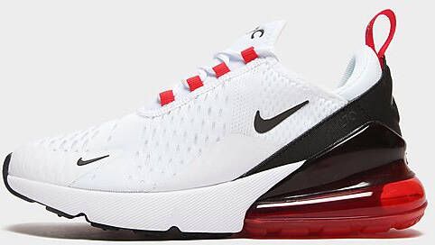 Nike Air Max 270 Junior White Black Siren Red Medium Ash Kind - Foto 2