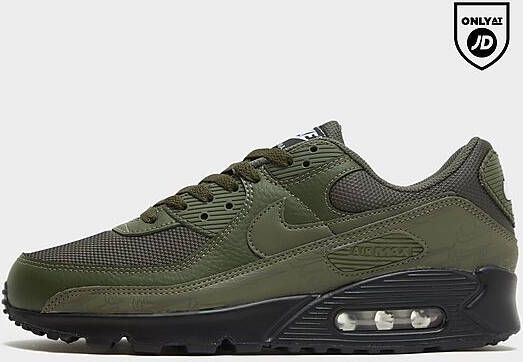 Nike Air Max 90 Herenschoenen Cargo Khaki White Black Cargo Khaki- Heren Cargo Khaki White Black Cargo Khaki - Foto 4