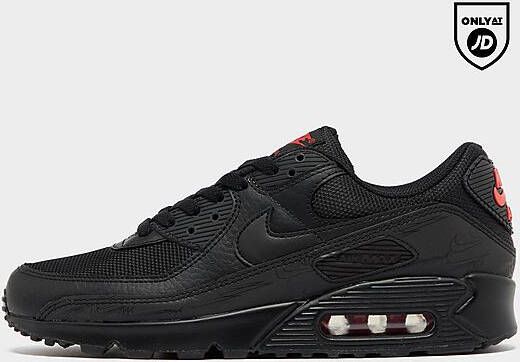 Nike Air Max 90 Herenschoenen Black Light Crimson Black- Heren Black Light Crimson Black