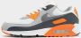 Nike Air Max 90 Summit White Safety Orange Dark Smoke Grey Smoke Grey- Summit White Safety Orange Dark Smoke Grey Smoke Grey - Thumbnail 2