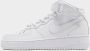 Nike Air Force 1 Mid LE Triple White Sneakers Kinderen White White White - Thumbnail 2